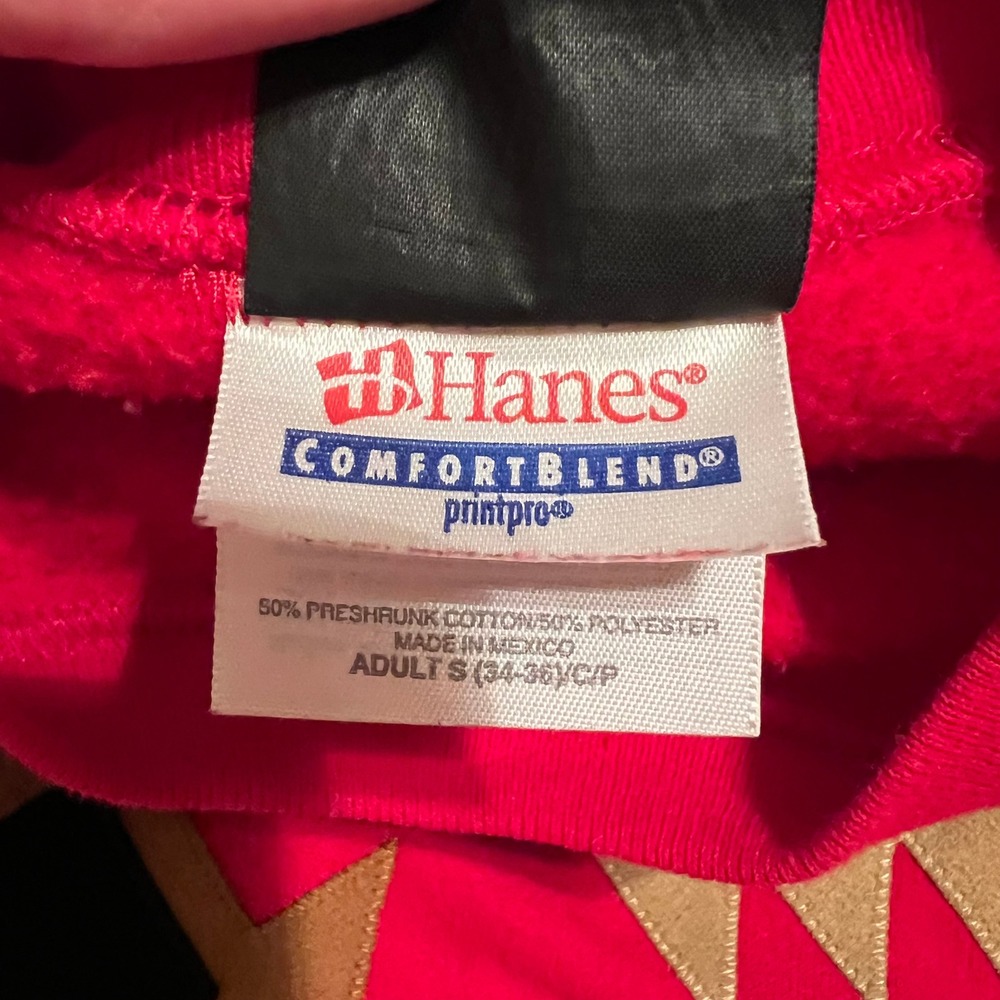 Vintage Hanes MOXIE Red Southwest Geometric Print Crewneck Sweatshirt Women's S - Picture 3 of 7